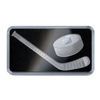 A picture of a 2-Coin Silver Set Heritage Sports Series: Ice Hockey (2022)
